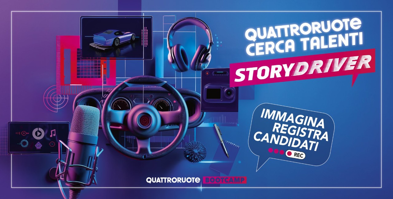 Nasce Storydriver, la talent academy per diventare creator con Quattroruote