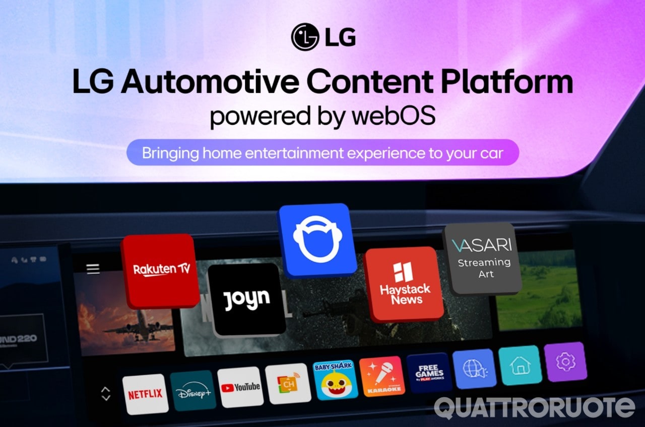 Il WeOS di LG sbarca sulle auto vendute in Europa